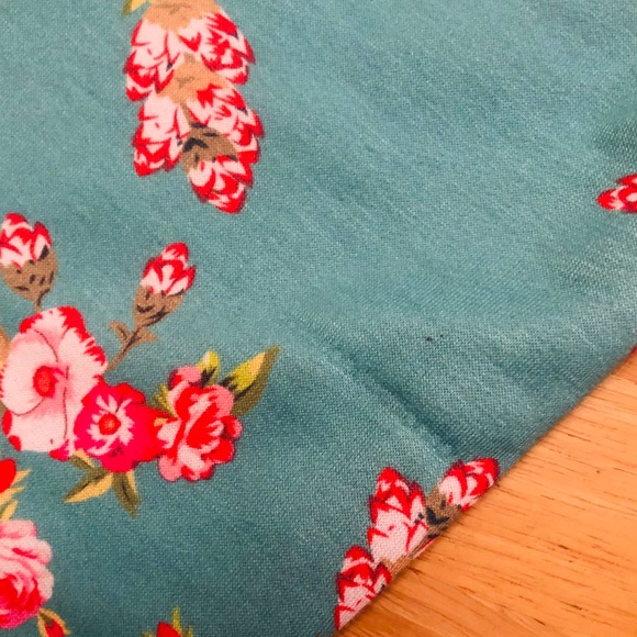 Red and Floral Double-Hooded Hoodie - Picture 5 of 6